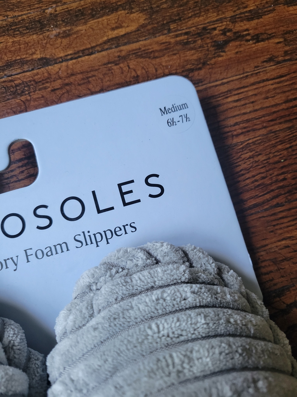 Aerosoles’s Memory Foam Slippers Size Medium 6 1/2 -7 1/2 New Grey Soft Comfy - Picture 6 of 15